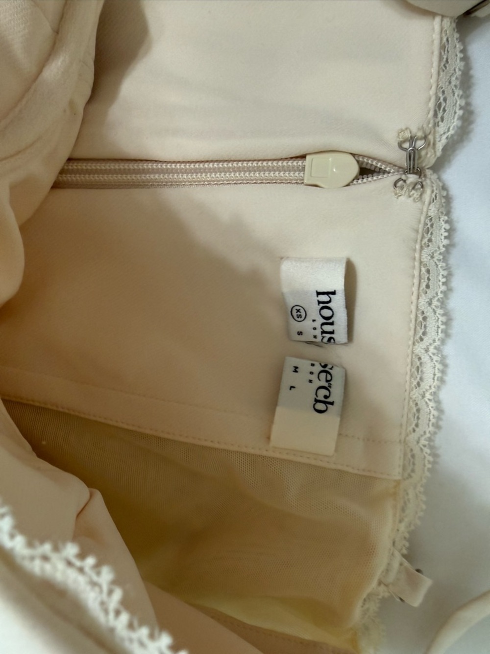 HOUSE OF CB Minimoiselle Cream Tulle Mini Dress XS Regular Length Cup A-C NWOT - Picture 5 of 5